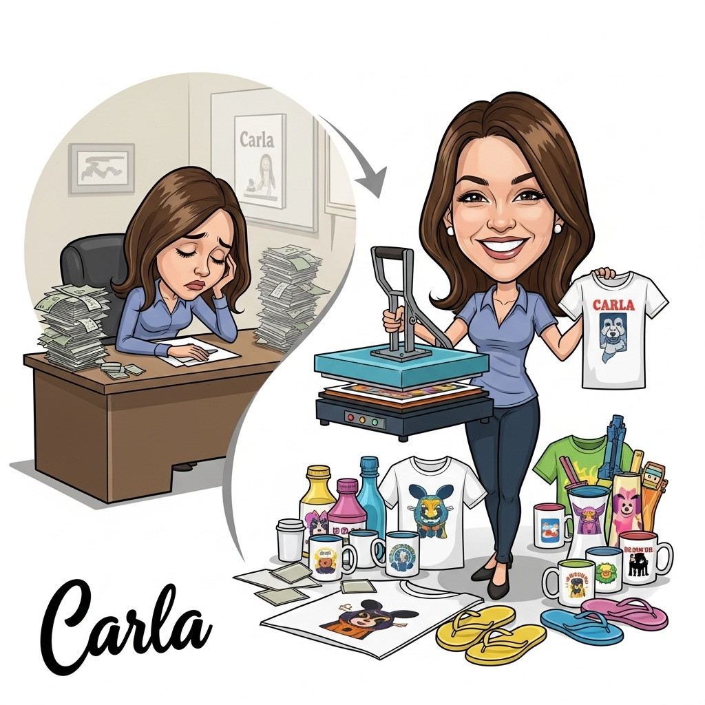 Como a Sublimação Transformou a Vida da Carla Como a Sublimação Transformou a Vida da Carla